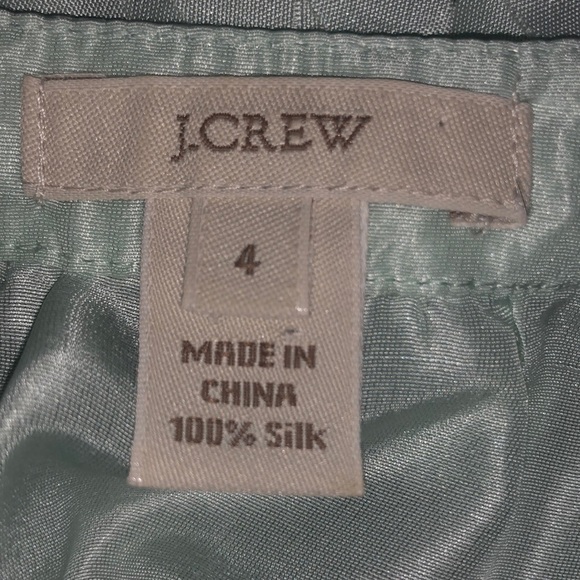 J Crew Mint Silk Petal Blouse - Picture 4 of 4